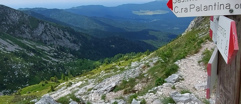 Bivio sentiero CAI 922