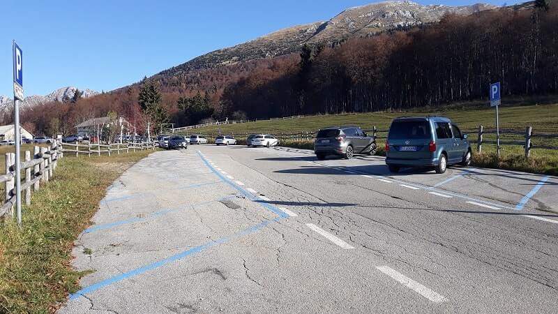 Parcheggio malga Pian Grant