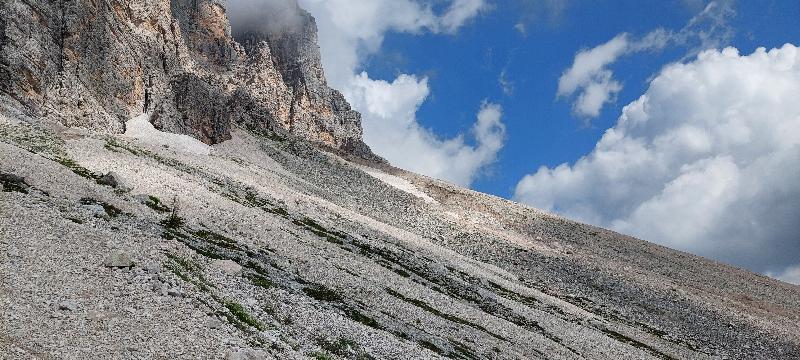 Ghiaione dopo il rifugio Venezia