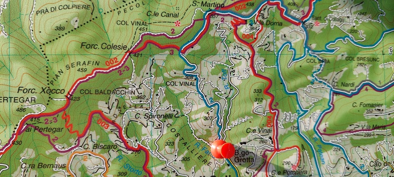 Pannello sentieri
